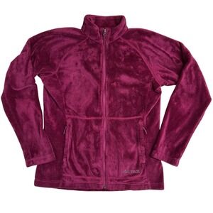 Marmot Jacket Full Zip Soft Fleece Fluffy Zip Pockets Size Medium Hiking Outdoor